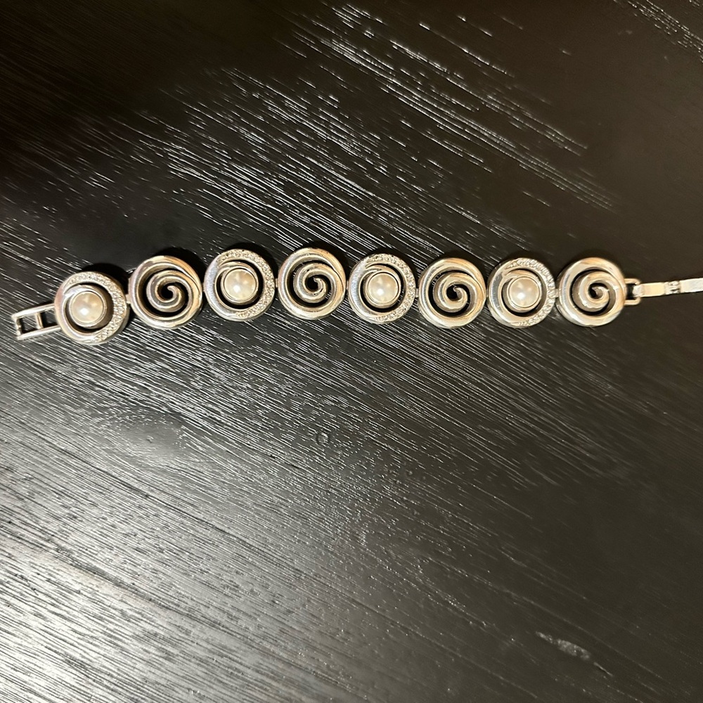 Authentic Brighton Silver Link Circular Bracelet … - image 4